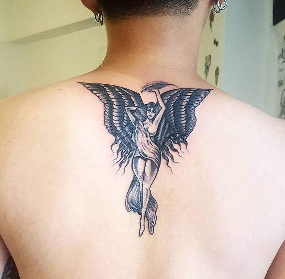 Wing Tattoo On Back 10