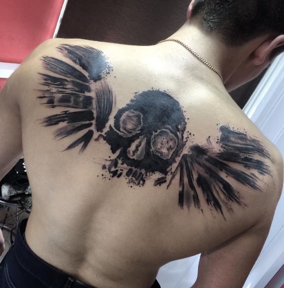 Wing Tattoo On Back 11