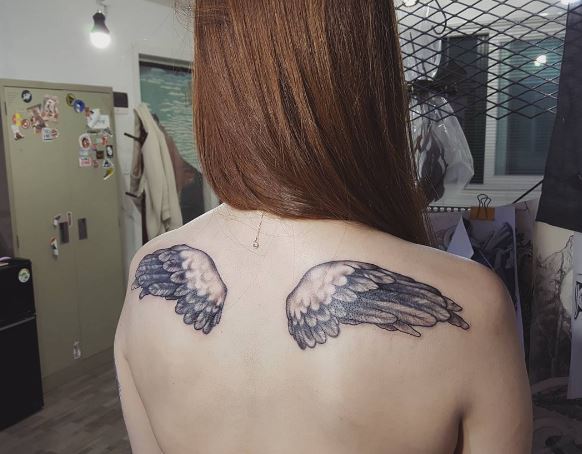 Wing Tattoo On Back 3