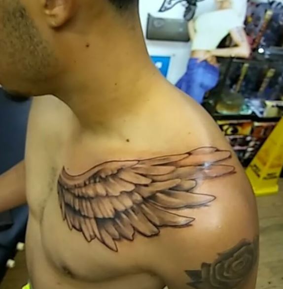 Wing Tattoo On Body