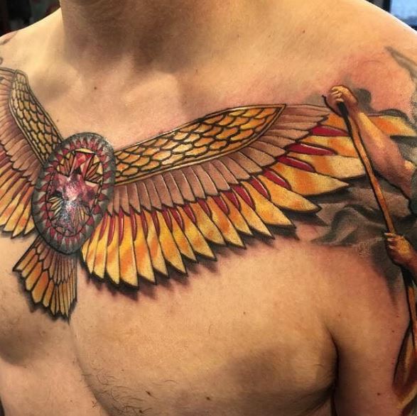 Wing Tattoo On Chest 2