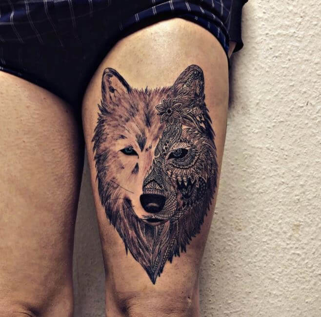 Wolf Tattoos For Girls