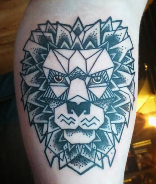 Abstract Lion Tattoos