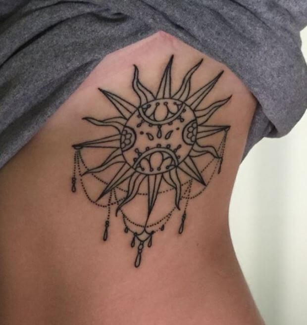 Ancient Sun And Moon Tattoos