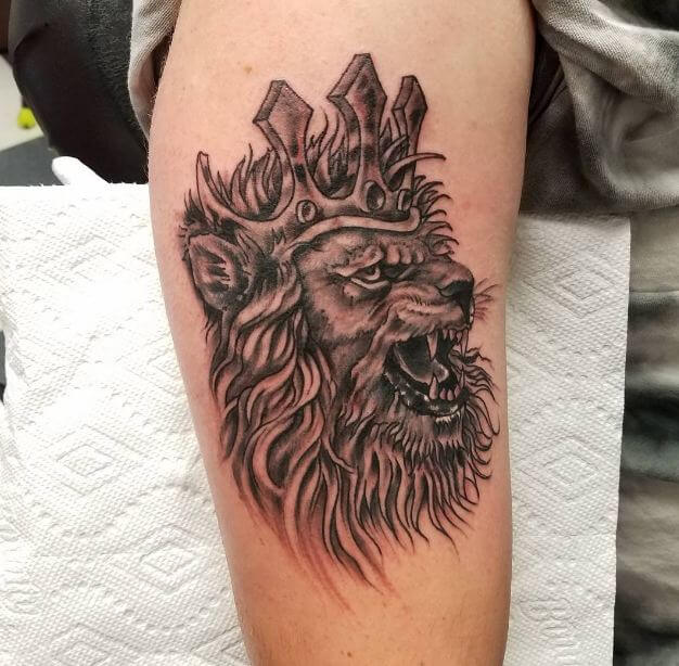 Angry Lion Tattoos