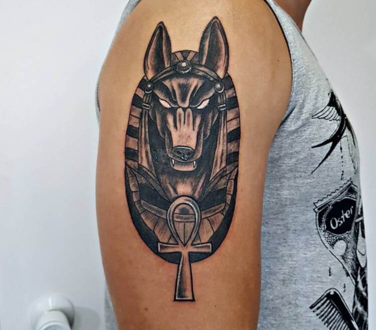 Anubis Tattoo On Arm