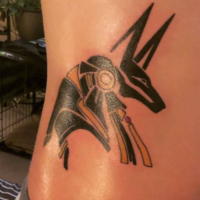 Anubis Tribal Tattoo