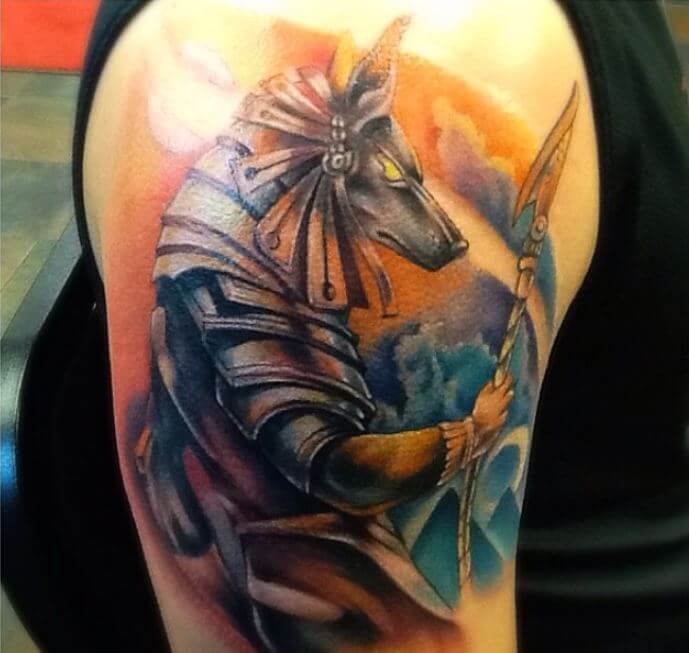 Anubis Warrior Tattoo