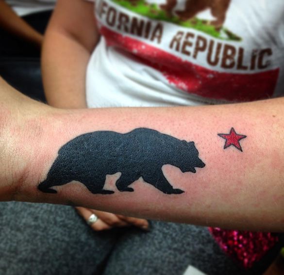 Bear And Star California Tattoos