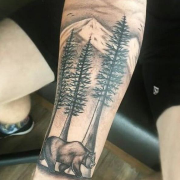 Bear California Tattoos Ideas