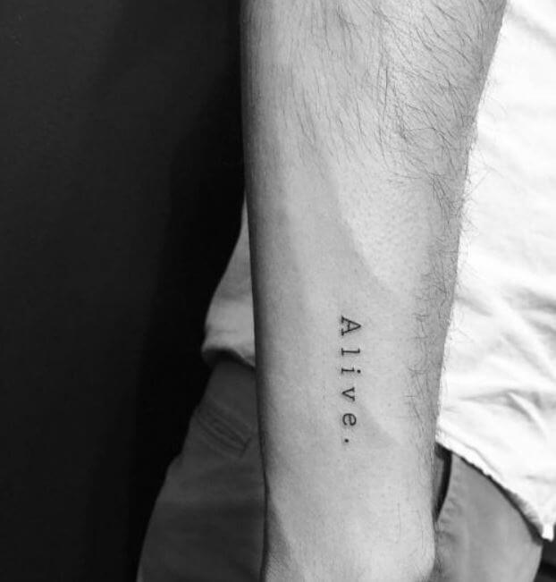Best One Word Tattoos For Men