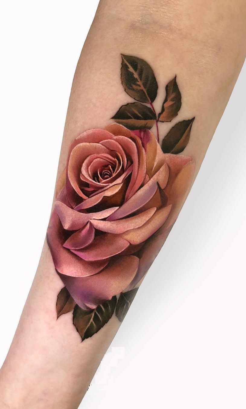 Black And Red Roses Tattoo (7)