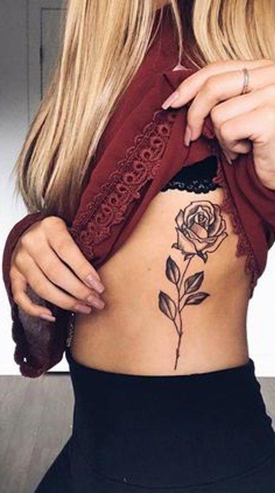 Black And White Rose Tattoos (4)