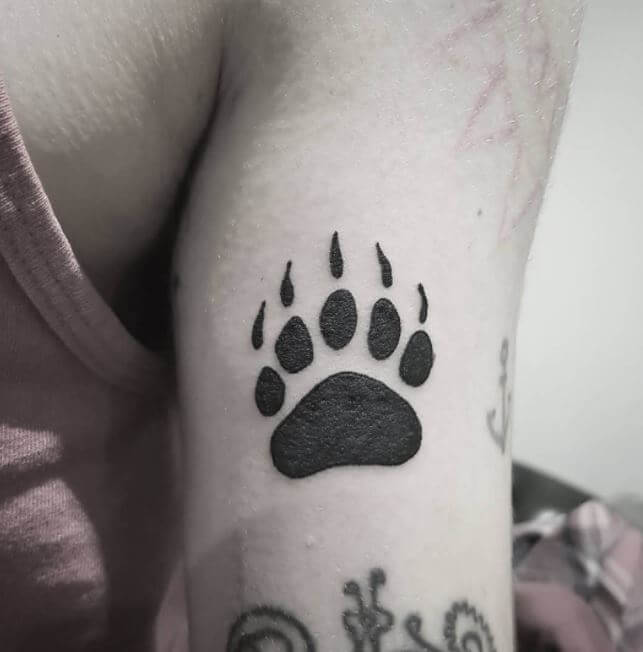 Black Paw Print Tattoos