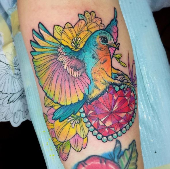 Blue Bird Tattoos
