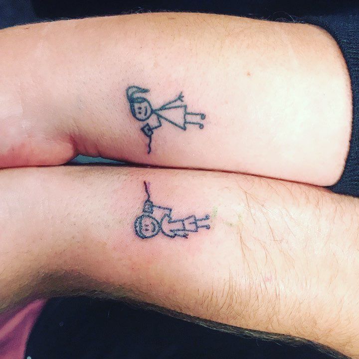 Brother And Sister Matching Tattoos (4)