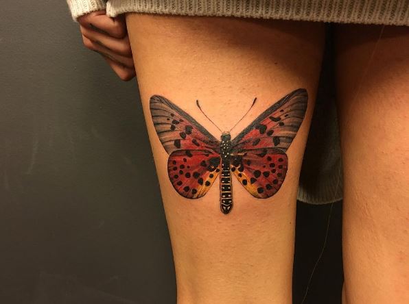 Butterfly Thigh Tattoos