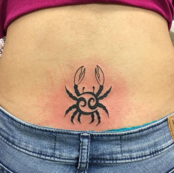 Cancer Horoscope Tattoos Lower Back