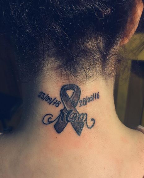 Cancer Ribbon Memorial Tattoos