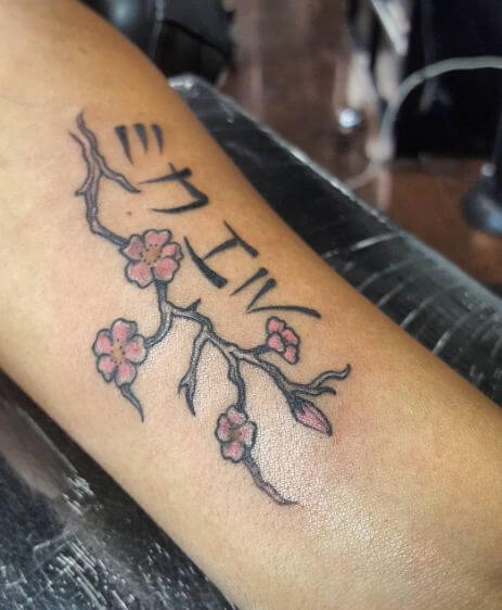 Cherry Blossom Branch Tattoos