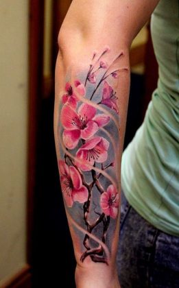 250+ Japanese Cherry Blossom Tattoo Designs With Meanings & Symbolism ...