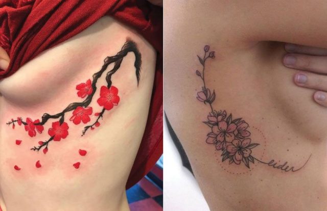 250+ Japanese Cherry Blossom Tattoo Designs With Meanings & Symbolism ...