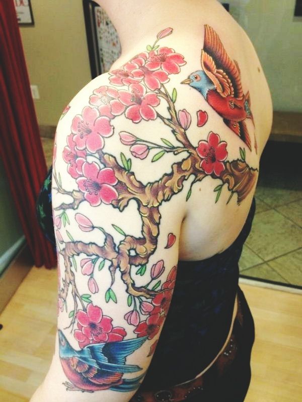 Cherry Blossom Japanese Tattoo Pictures Images (98)