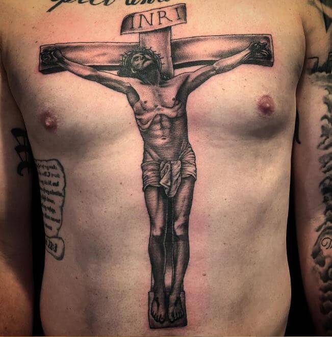 Christian Chest Piece Tattoos