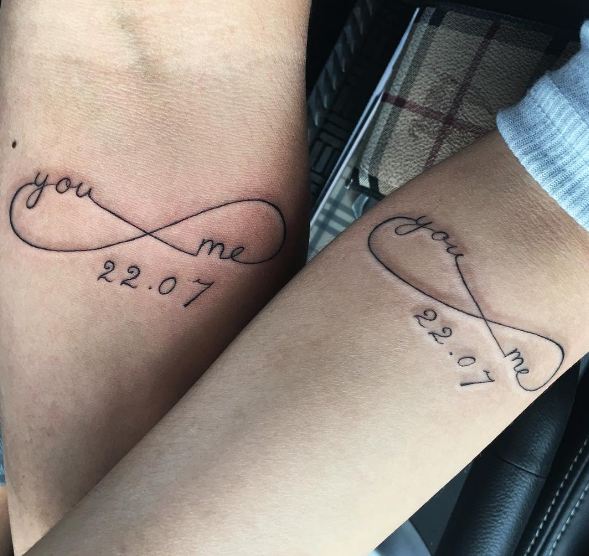 Couple Initials Tattoos