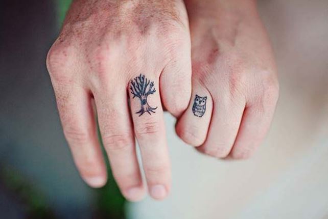 Couples Finger Tattoos