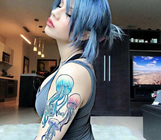 Cute Girl Jellyfish Tattoos