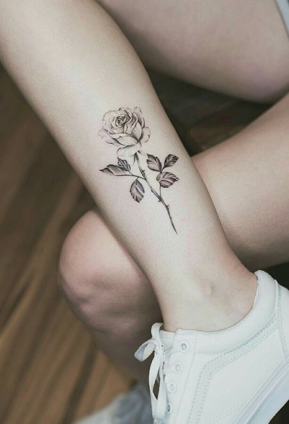 Discover more than 68 leg rose tattoo latest  thtantai2