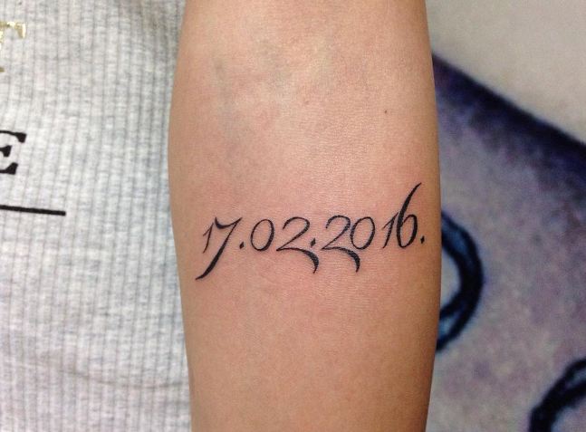 250+ Birth Date Tattoos Ideas (2023) Roman Numeral Designs With Beautiful  Fonts