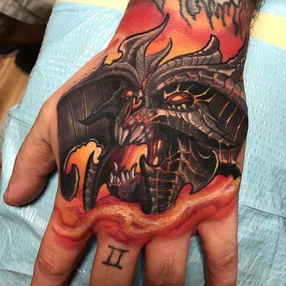 Dragon Tattoos On Hand