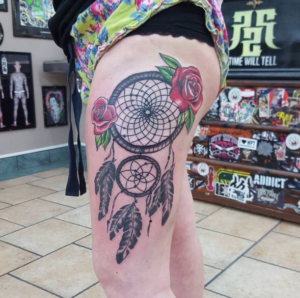 Dreamcatcher Tattoos For Girls