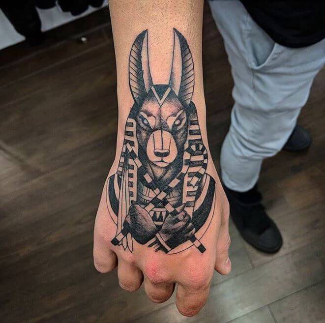 Egyptian God Anubis Tattoo