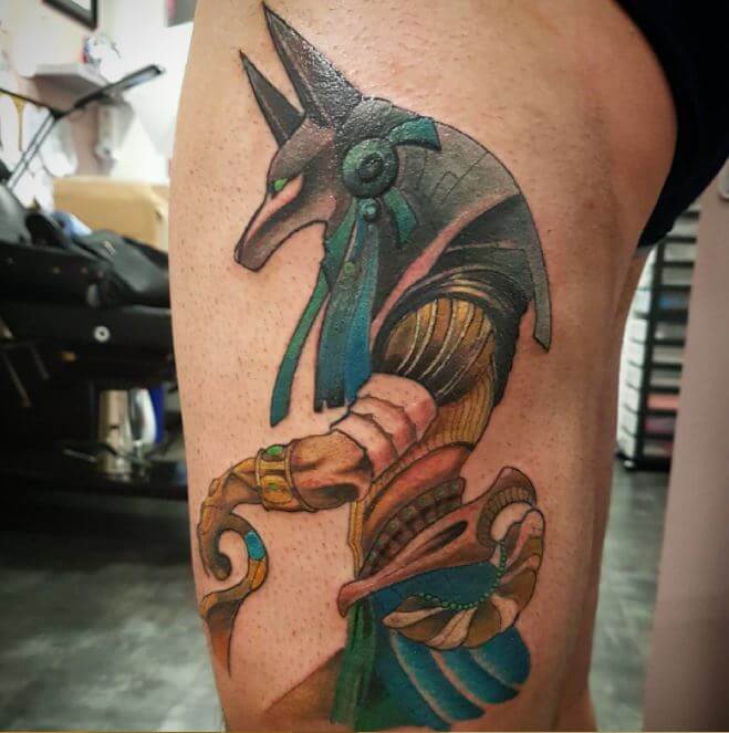 Egyptian Gods Anubis Tattoo