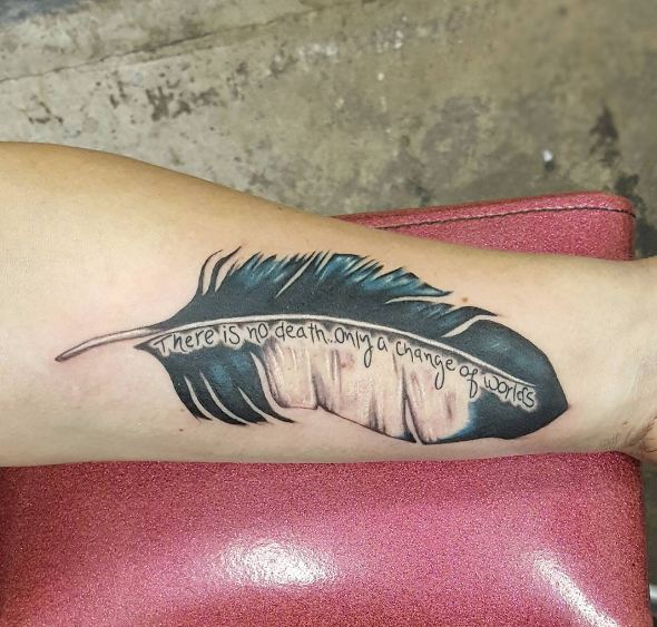 Feather Memorial Tattoos