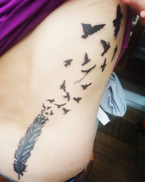 Flock Of Bird Tattoos