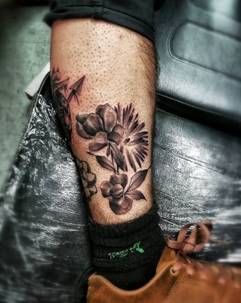 Flower Leg Tattoos