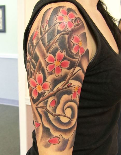 Flower Sleeve Tattoos 1