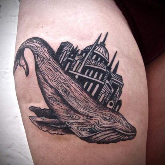 Flying Whale Tattoos