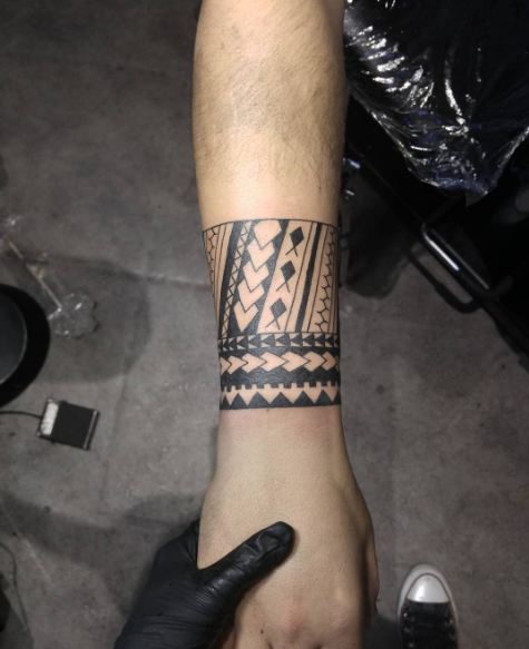 native american forearm band tattoos for men