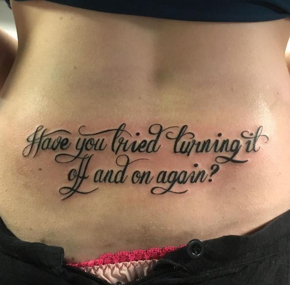 Friend Lower Back Tattoos