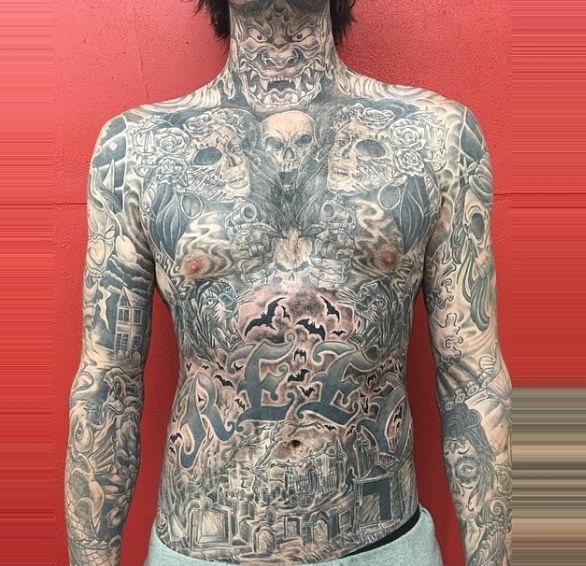 Full Body And Chest Tattoos