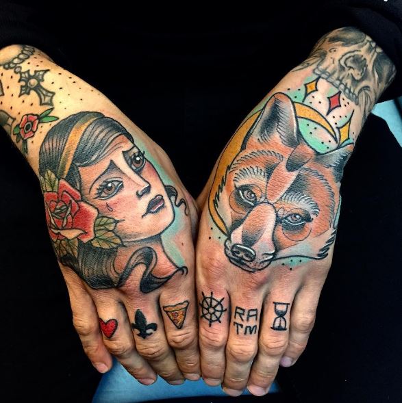 Girl Hand Tattoos