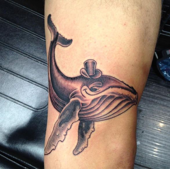 Grey Color Whale Tattoos