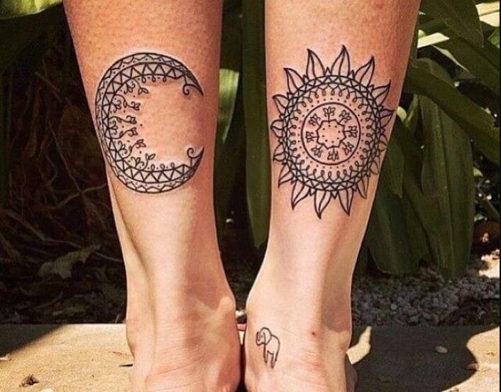 Gypsy Sun And Moon Tattoo