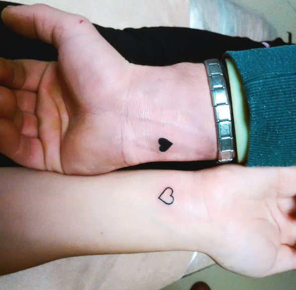 Heart Couple Tattoos