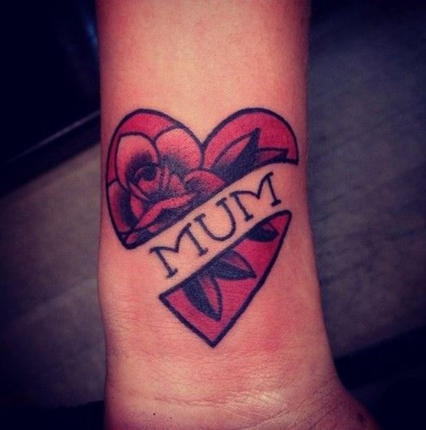 I Heart Mom Tattoos